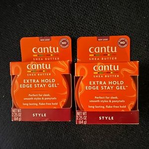 Cantu Extra Hold Edge Stay Gel bundle